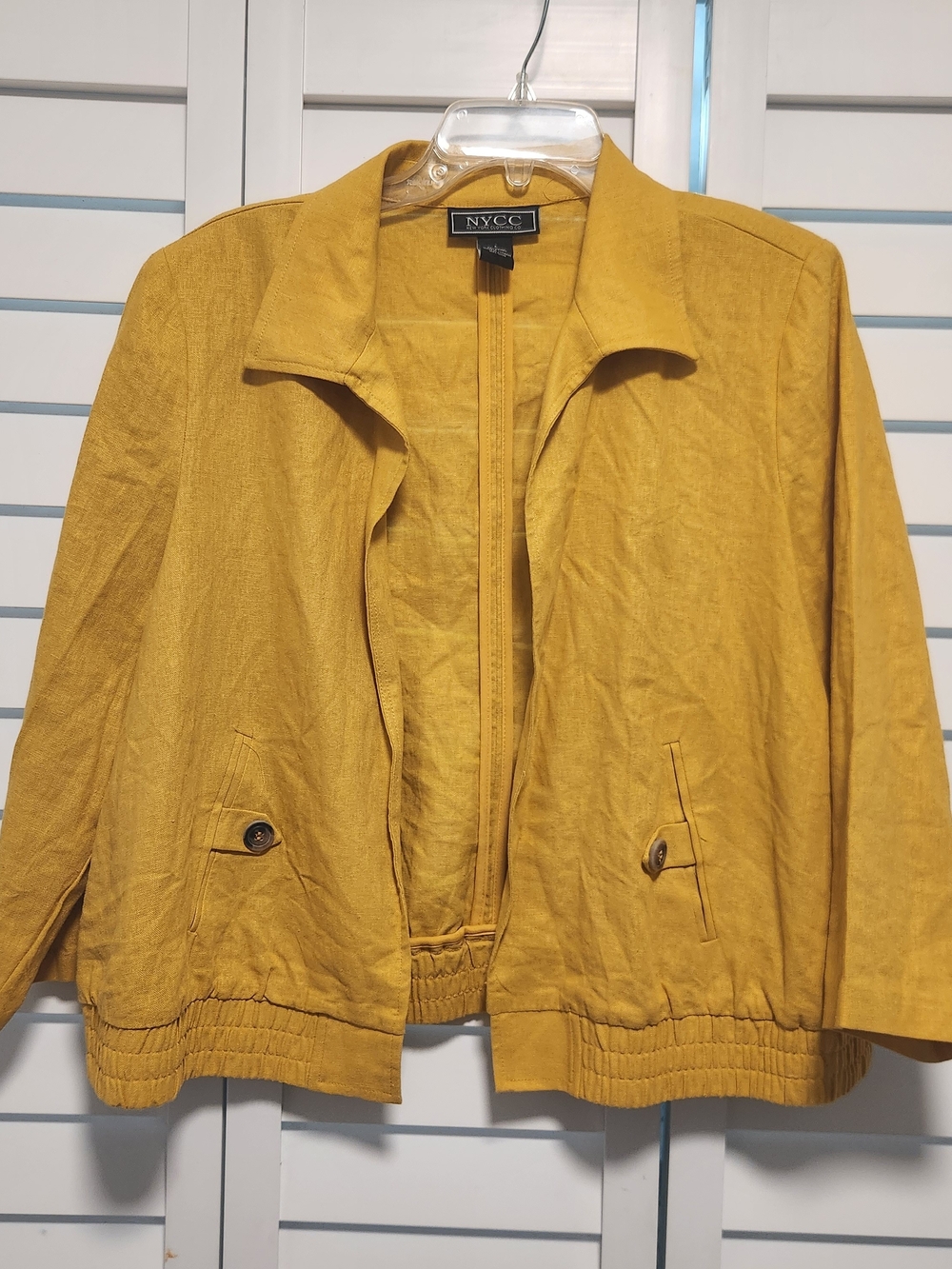 NYC Golden Mustard Lightweight Bomber Jacket